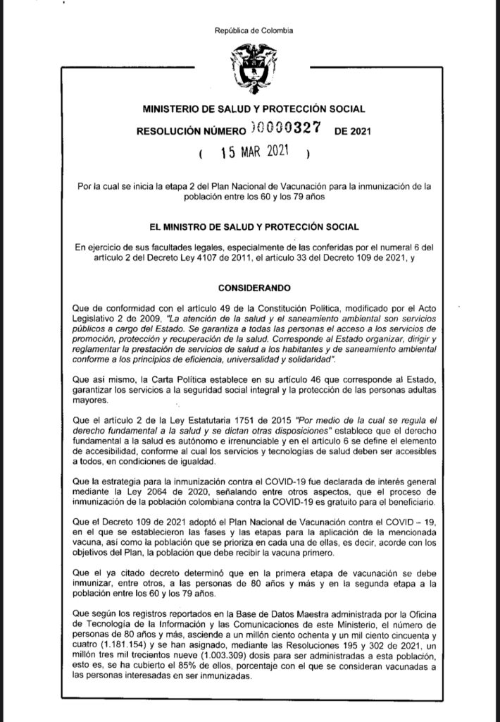 Inicia vacunación para personas entre 60 y 79 años | RTA Noticias