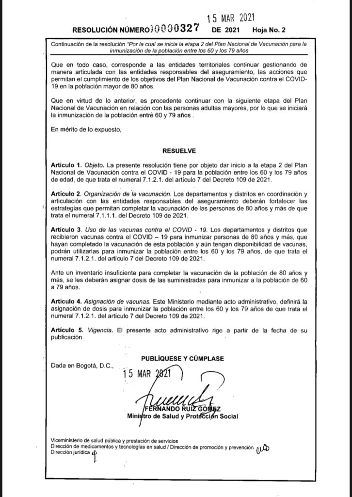 Inicia vacunación para personas entre 60 y 79 años | RTA Noticias