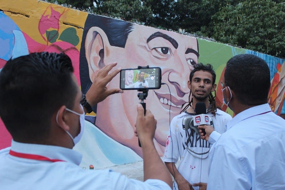 Este es el mural en honor a Jorge Oñate | RTA Noticias
