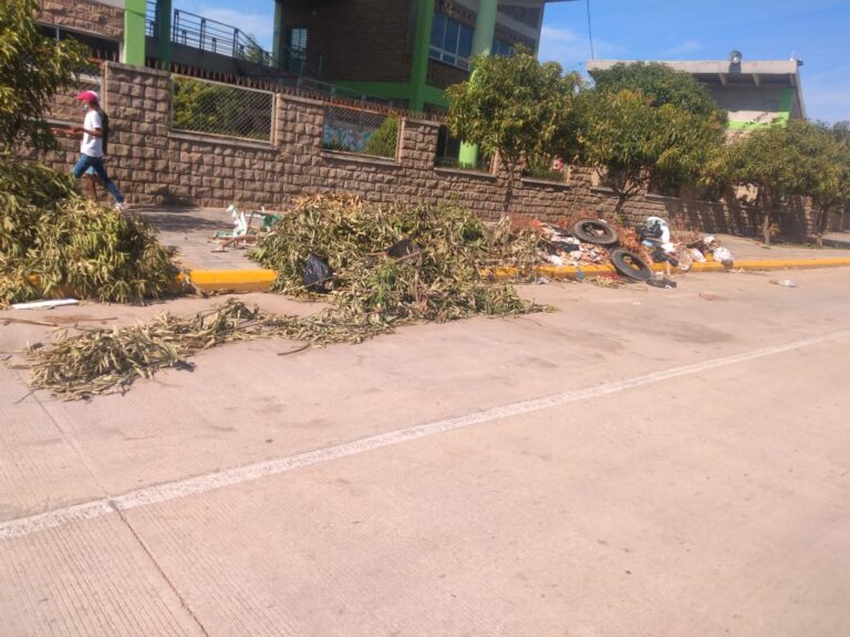 Rodeado de basura está el megacolegio Ricardo González 92BD51D3-DA58-41B8-B776-8E676FEA0E6F