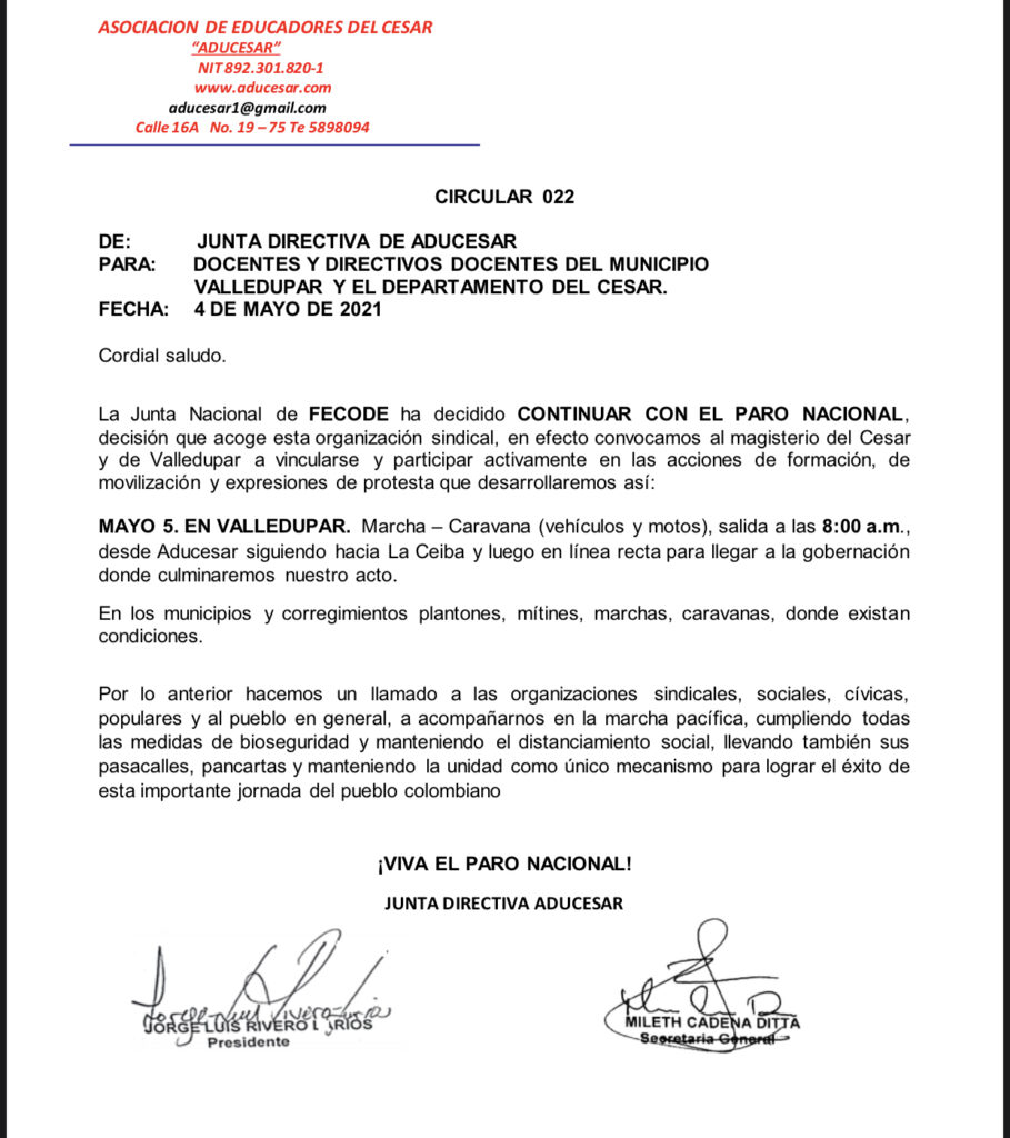 Continúa paro nacional de docentes y estudiantes | RTA Noticias
