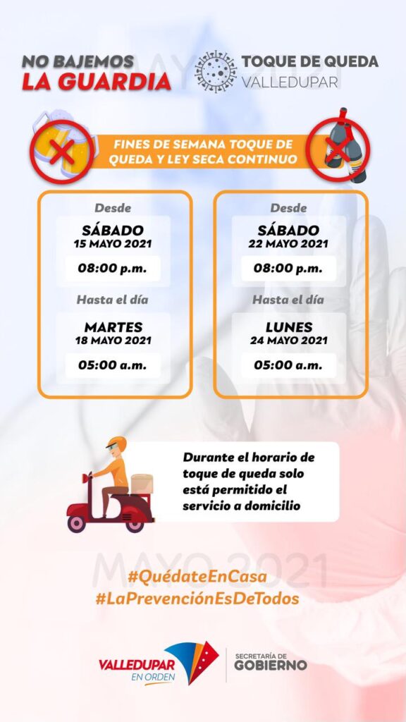 Alcalde modifica el toque de queda en Valledupar Alcalde modifica el toque de queda en Valledupar | RTA Noticias