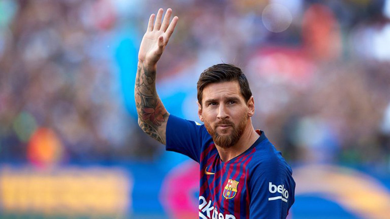 Foto de Lionel Messi con el Barcelona