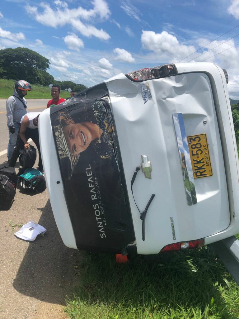 Santos Rafael sufre accidente de transito Foto de accidente de Santos Rafael