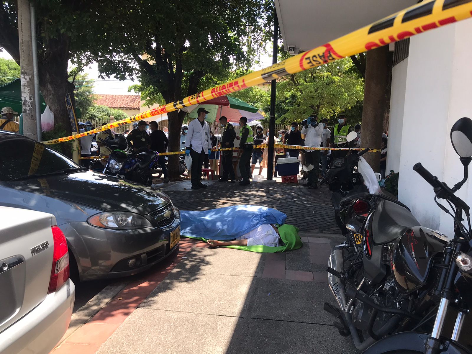 Foto de adulto mayor muerto en Valledupar