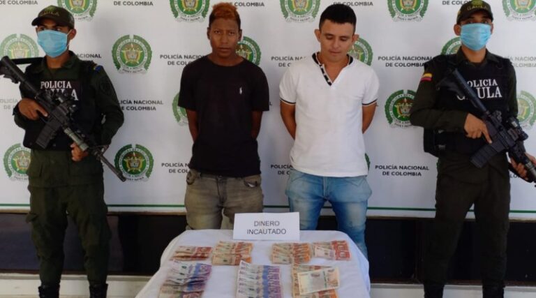 Capturan a banda dedicada a la extorsión en Valledupar Foto de banda de banda dedicada a la extorsión en Valledupar