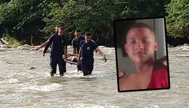 Foto de joven ahogado en el río Guatapurí