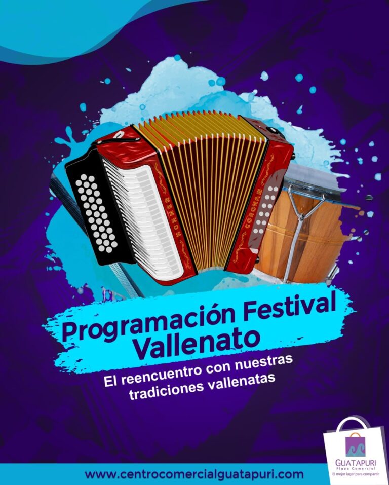 Prográmate para el Festival con Guatapurí Plaza Foto de Festival Vallenato en Centro comercial Guatapurí