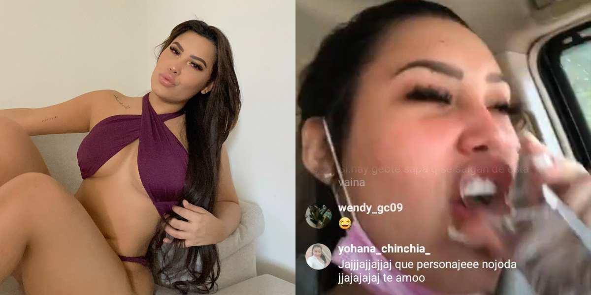 Ana-del-Castillo-tomando-en-su-carro