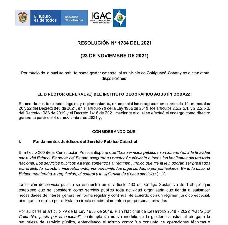El IGAC habilitó a Chiriguaná como gestor catastral | RTA Noticias