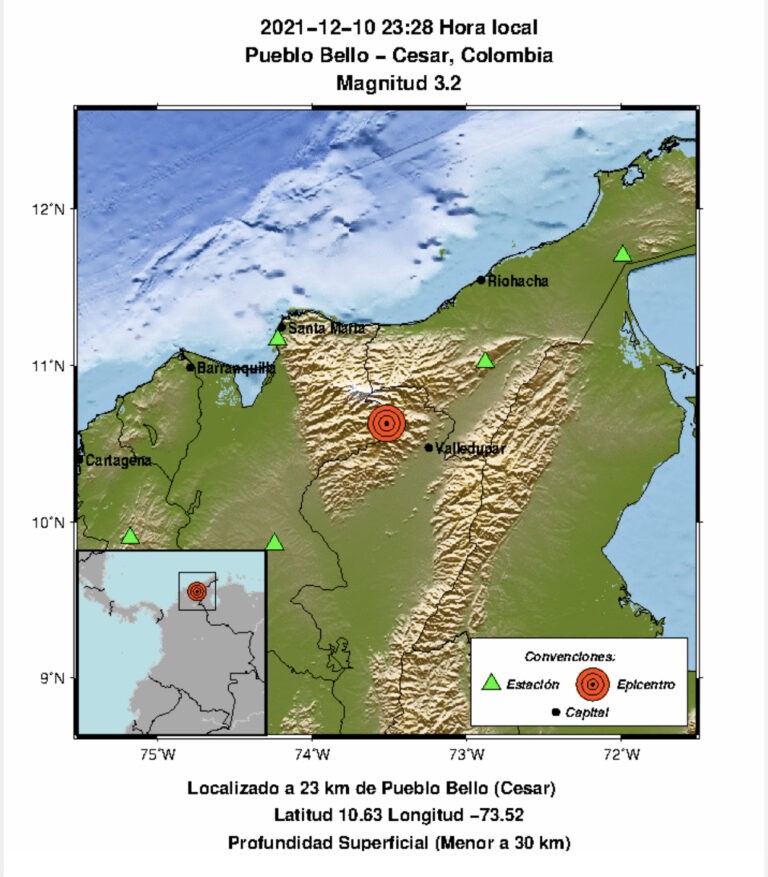 Sismo sacudió a Pueblo Bello, Cesar 7A5FC872-94A2-450B-A577-EF035DFBF135
