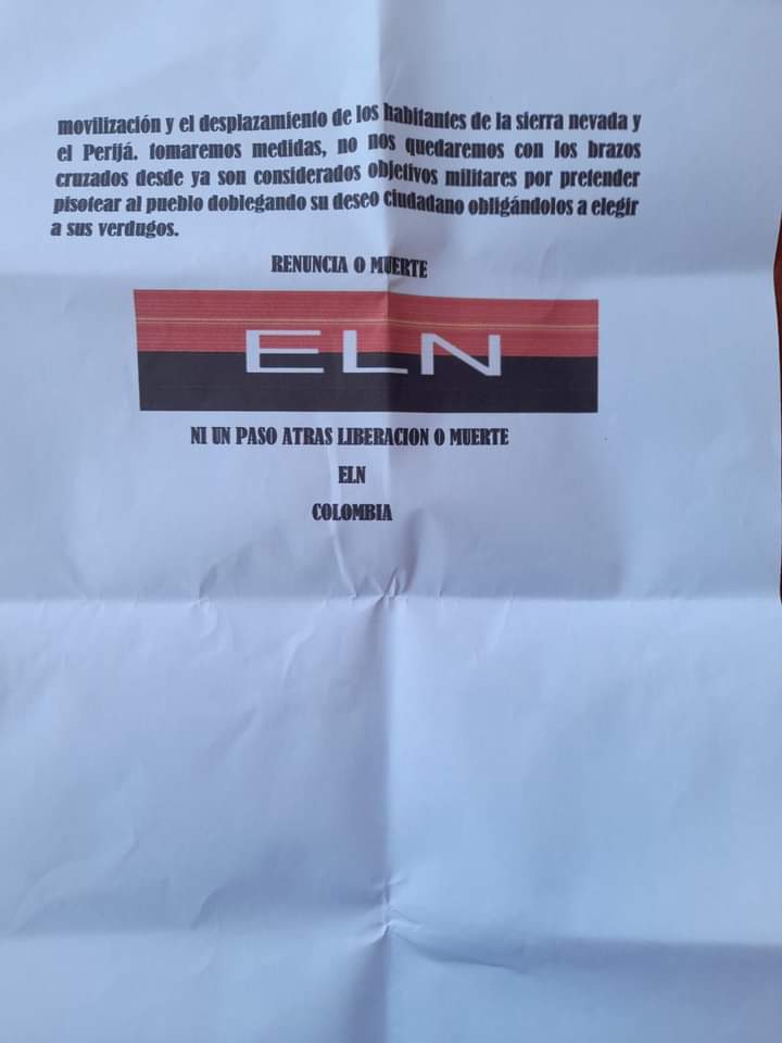 ELN declara objetivo militar a hijo de ‘Jorge 40’ ELN declara objetivo militar a hijo de ‘Jorge 40’ | RTA Noticias
