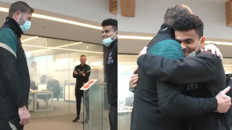Kloop recibe a Luis Díaz con un enorme abrazo tras su llegada luis-diaz-y-klopp-1