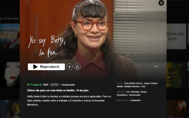 "Yo soy Betty, la fea" salió de la plataforma de Netflix ultimo-dia-para-poder-ver