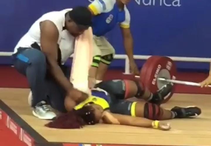 Pesista ecuatoriana sufrió accidente en los Bolivarianos WhatsApp-Image-2022-07-05-at-9.33.49-AM