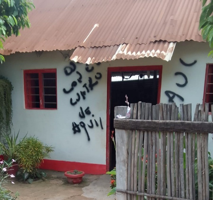 Las AUC realizaron grafitis amenazantes en Potrerillo | RTA Noticias