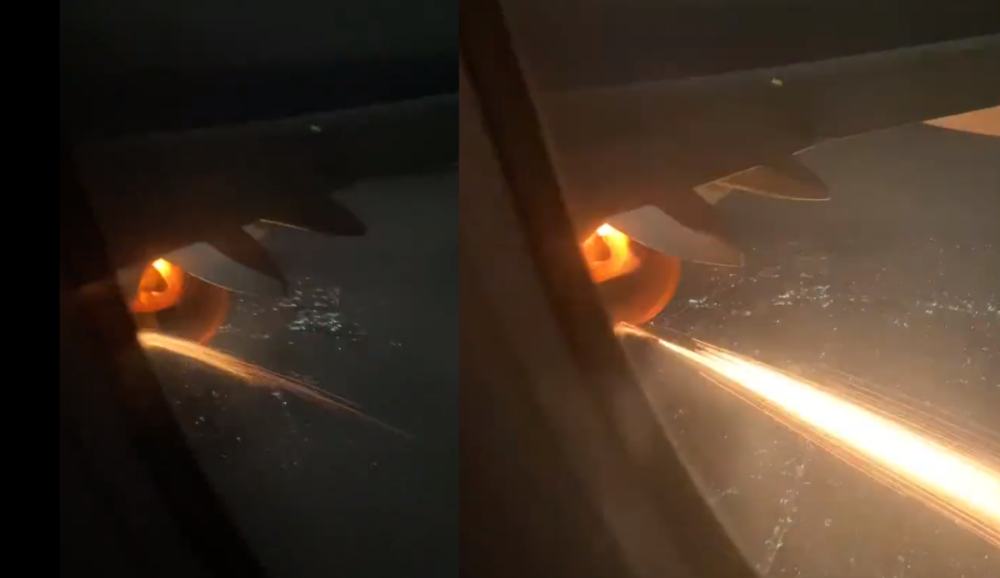 ¡Qué susto! Turbina de avión se incendió en pleno vuelo ¡Qué susto! Turbina de avión se incendió en pleno vuelo | RTA Noticias
