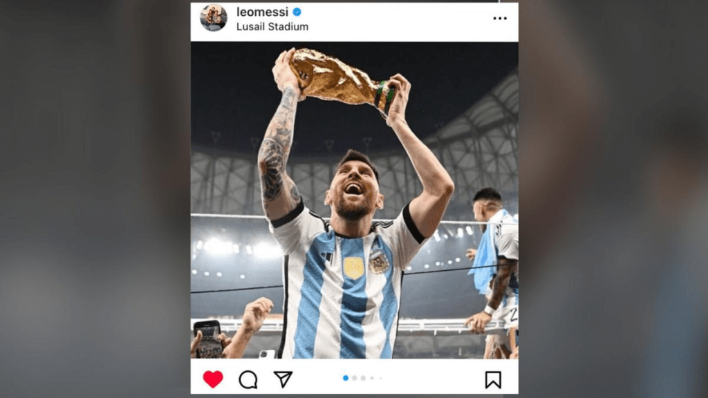Messi sigue rompiendo récord de "likes" en Instagram Messi sigue rompiendo récord de "likes" en Instagram | RTA Noticias
