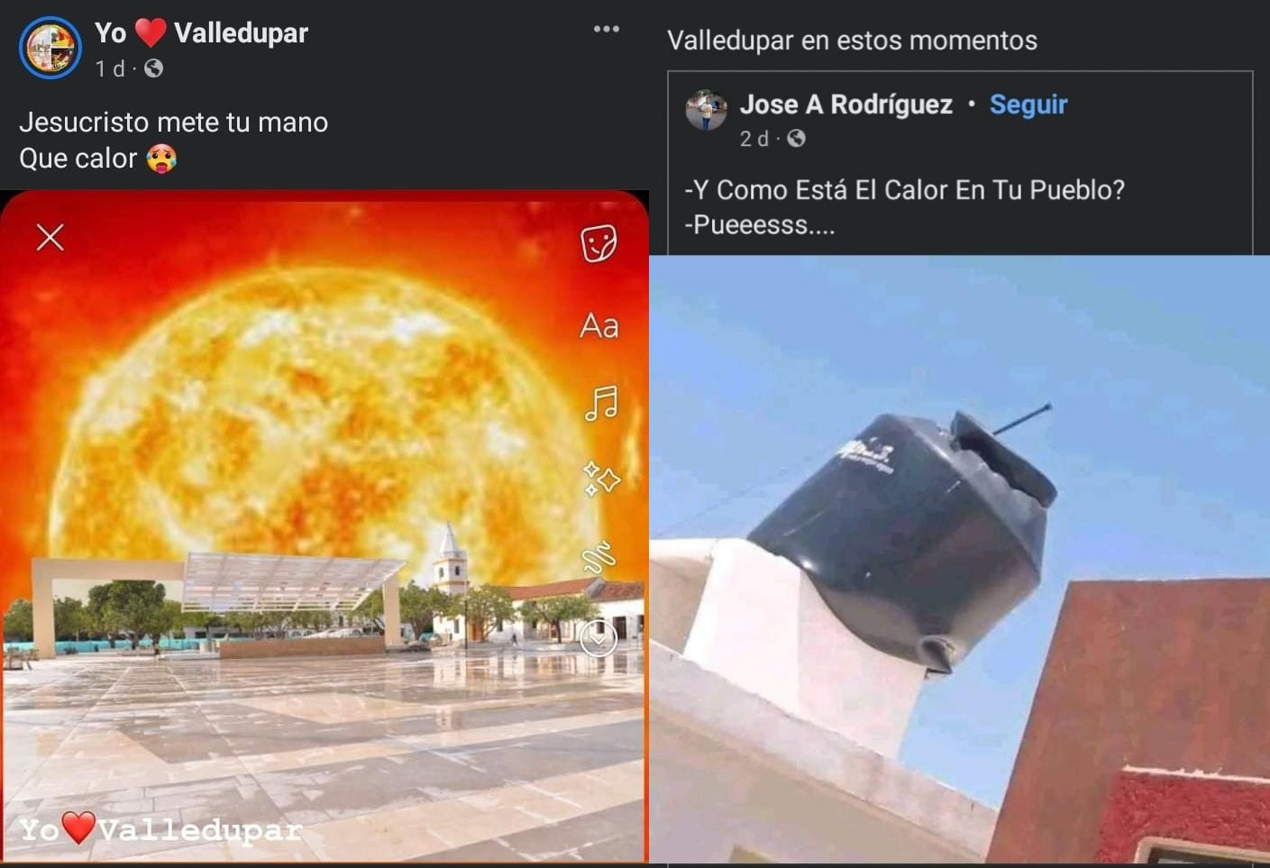 Memes que ha dejado la ola de calor en Valledupar image-66