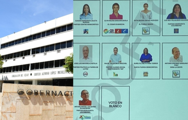 Tarjetón de candidatos a la Gobernación del Cesar image-185