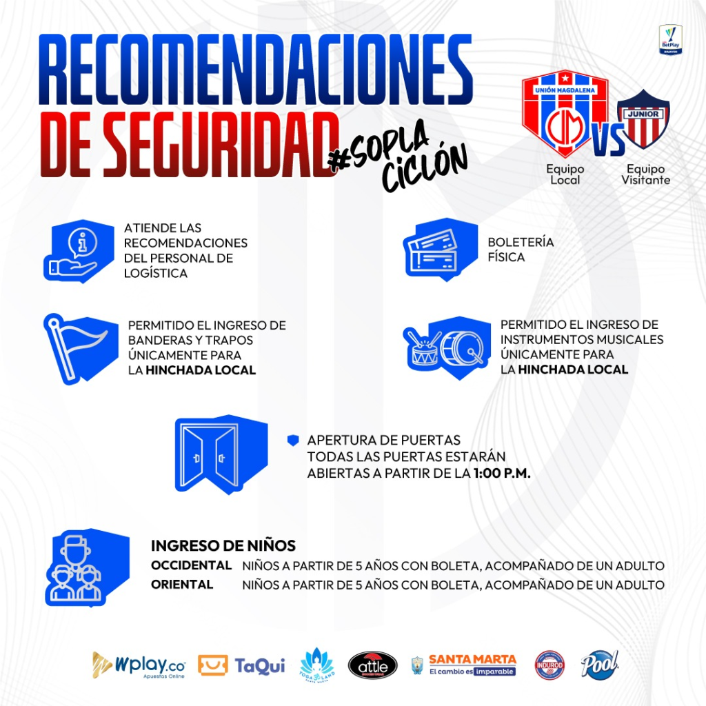 Hinchas del Junior no podrán entrar con camisetas del equipo | RTA Noticias