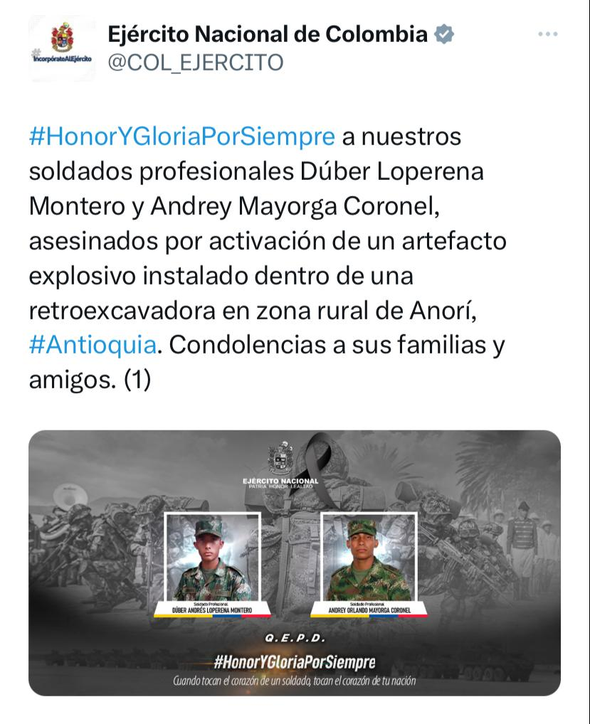 Soldado cesarense muere por detonación de artefacto explosivo | RTA Noticias