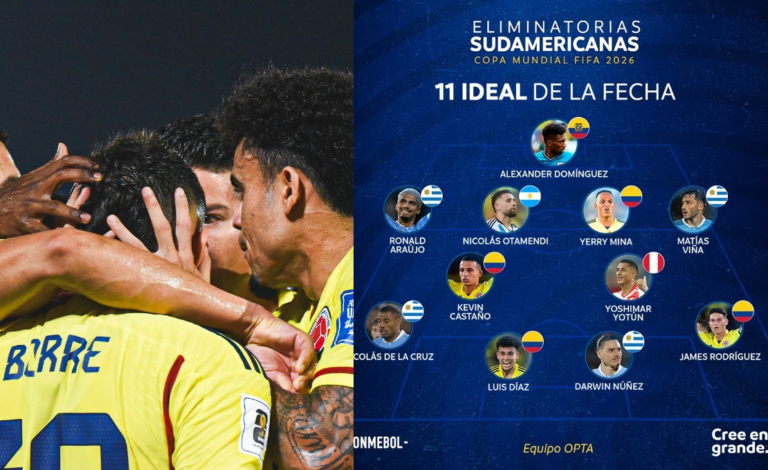 Cuatro colombianos en el 11 ideal de la doble fecha de Eliminatoria image-184