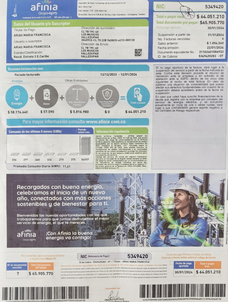 ¡HORROR! Vivienda pasó de 134 mil a 64 millones de pesos en energía | RTA Noticias