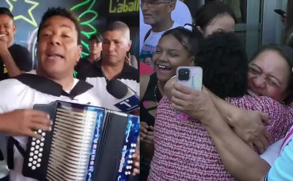 El "Pollito" Herrera celebra su libertad con mini parranda image-93