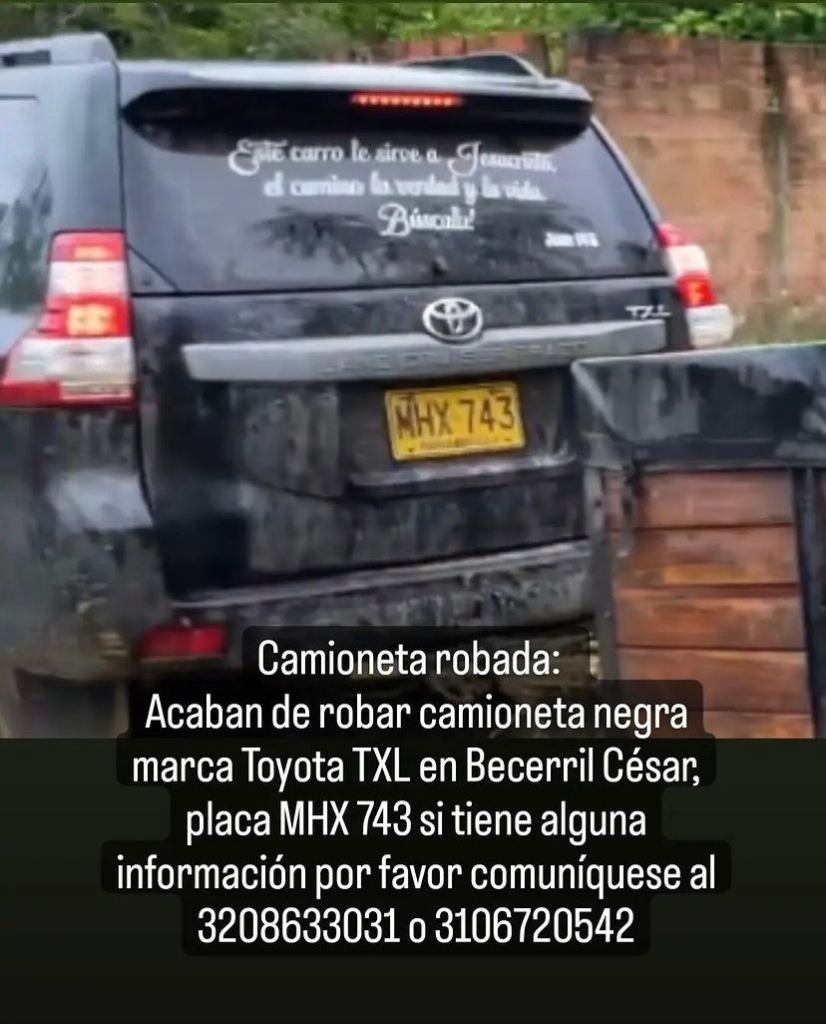 Le robaron la camioneta al "Negrito" Osorio en Becerril | RTA Noticias