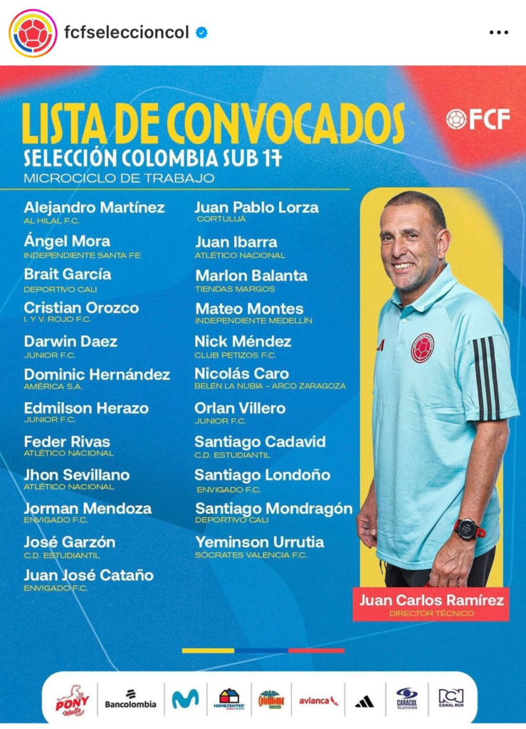 Cristian Orozco convocado a la Selección Colombia sub-17 | RTA Noticias