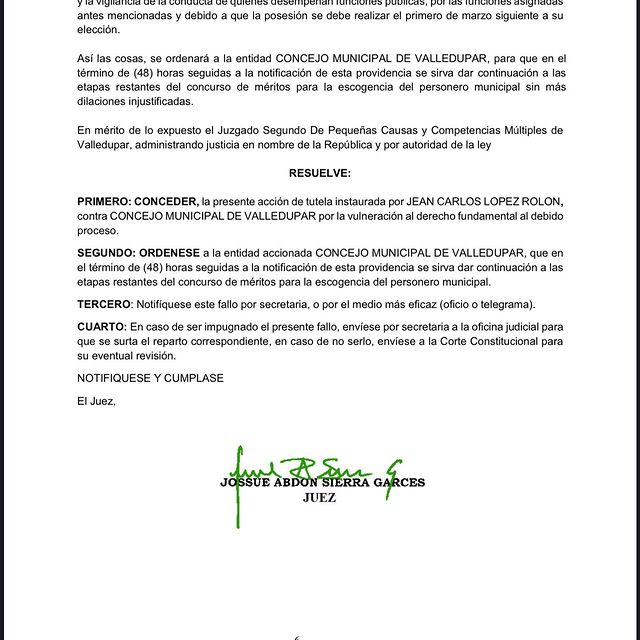 Proceso de elección del Personero en Valledupar continuará tras fallo | RTA Noticias