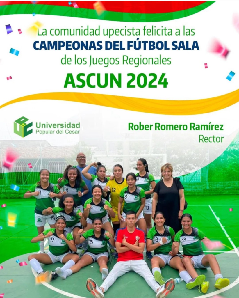 U. Popular del Cesar campeón ASCUN 2024 en fútbol sala | RTA Noticias