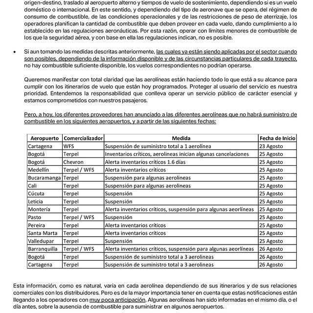Crisis de combustibles paraliza todos los vuelos de Valledupar Crisis de combustibles paraliza todos los vuelos de Valledupar | RTA Noticias