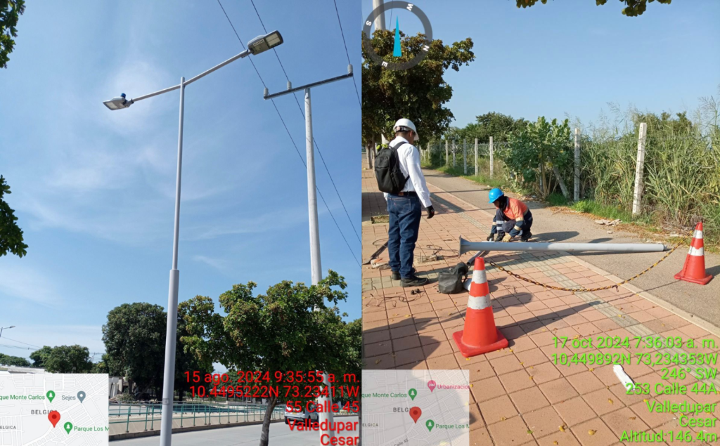 Poste vandalizado en la calle 44: afectaciones al alumbrado público Poste vandalizado en la calle 44: afectaciones al alumbrado público | RTA Noticias