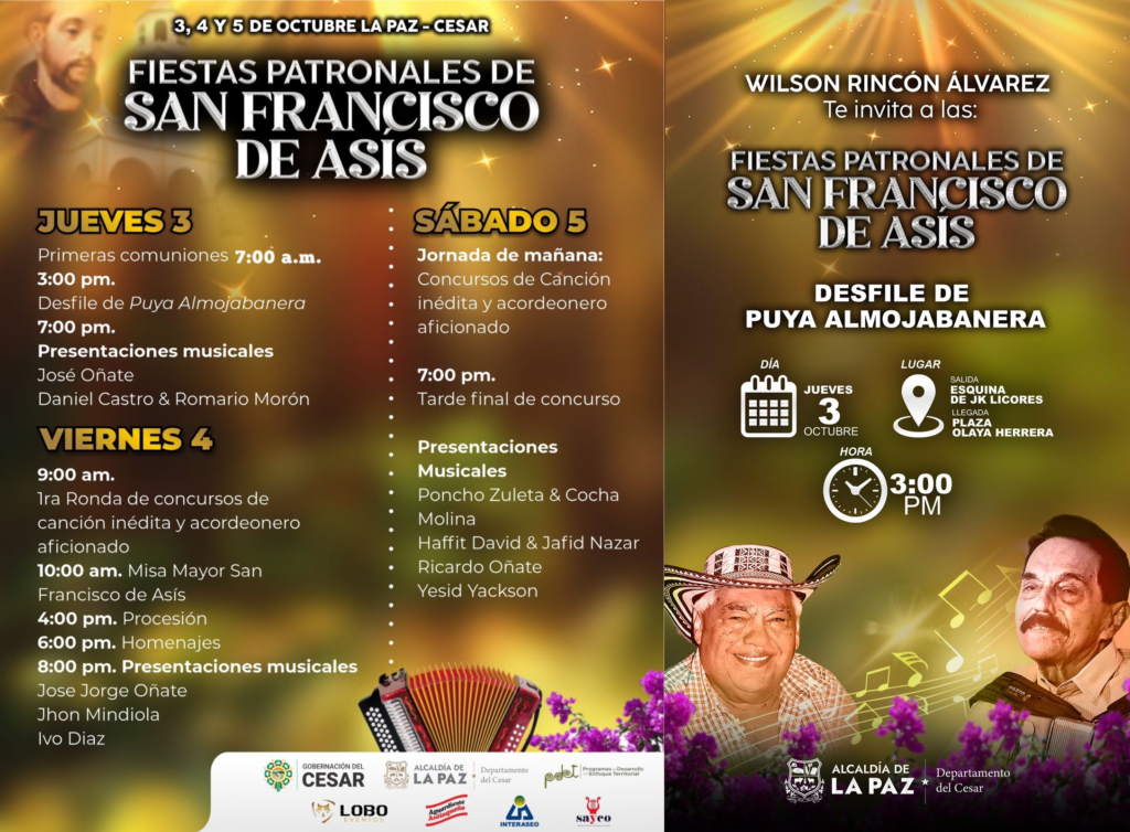 Fiestas patronales de San Francisco de Asís en La Paz, Cesar | RTA Noticias