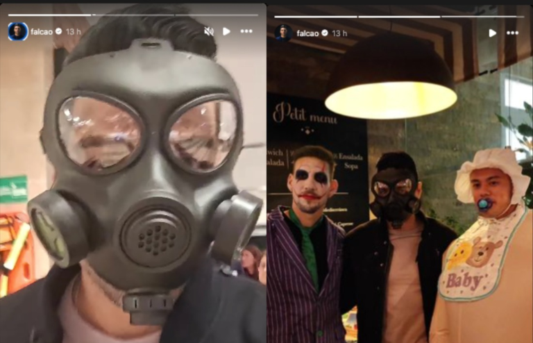 El estratégico disfraz que lució Falcao en Halloween image