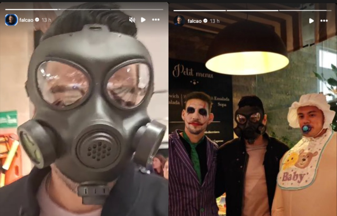 El estratégico disfraz que lució Falcao en Halloween image