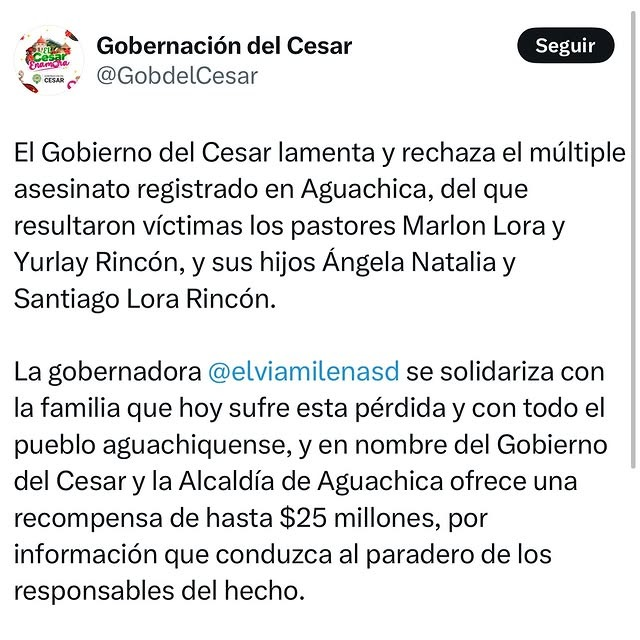 $25 millones por capturar a responsables de masacre | RTA Noticias