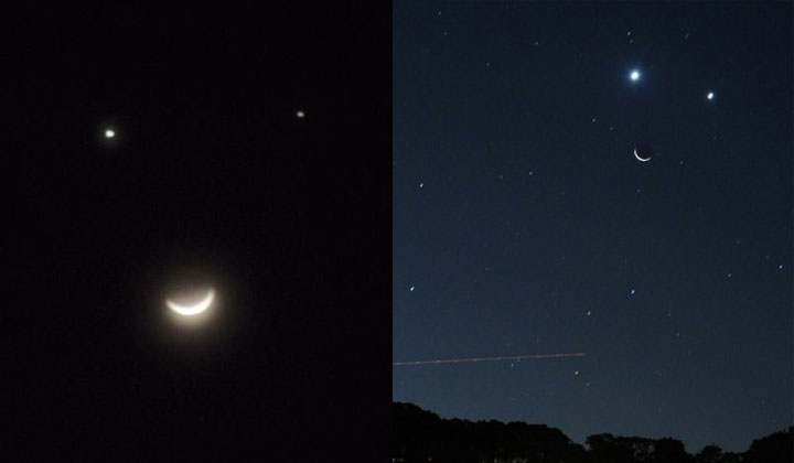 Luna, Venus y Saturno dibujarán una "cara sonriente" | RTA Noticias