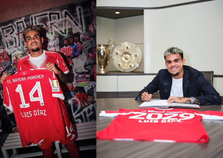 Así fue la presentación de Luis Díaz con el Bayern Múnich image