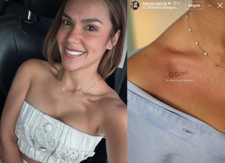 Maren honra a Omar Geles con un tatuaje que simboliza amor eterno image