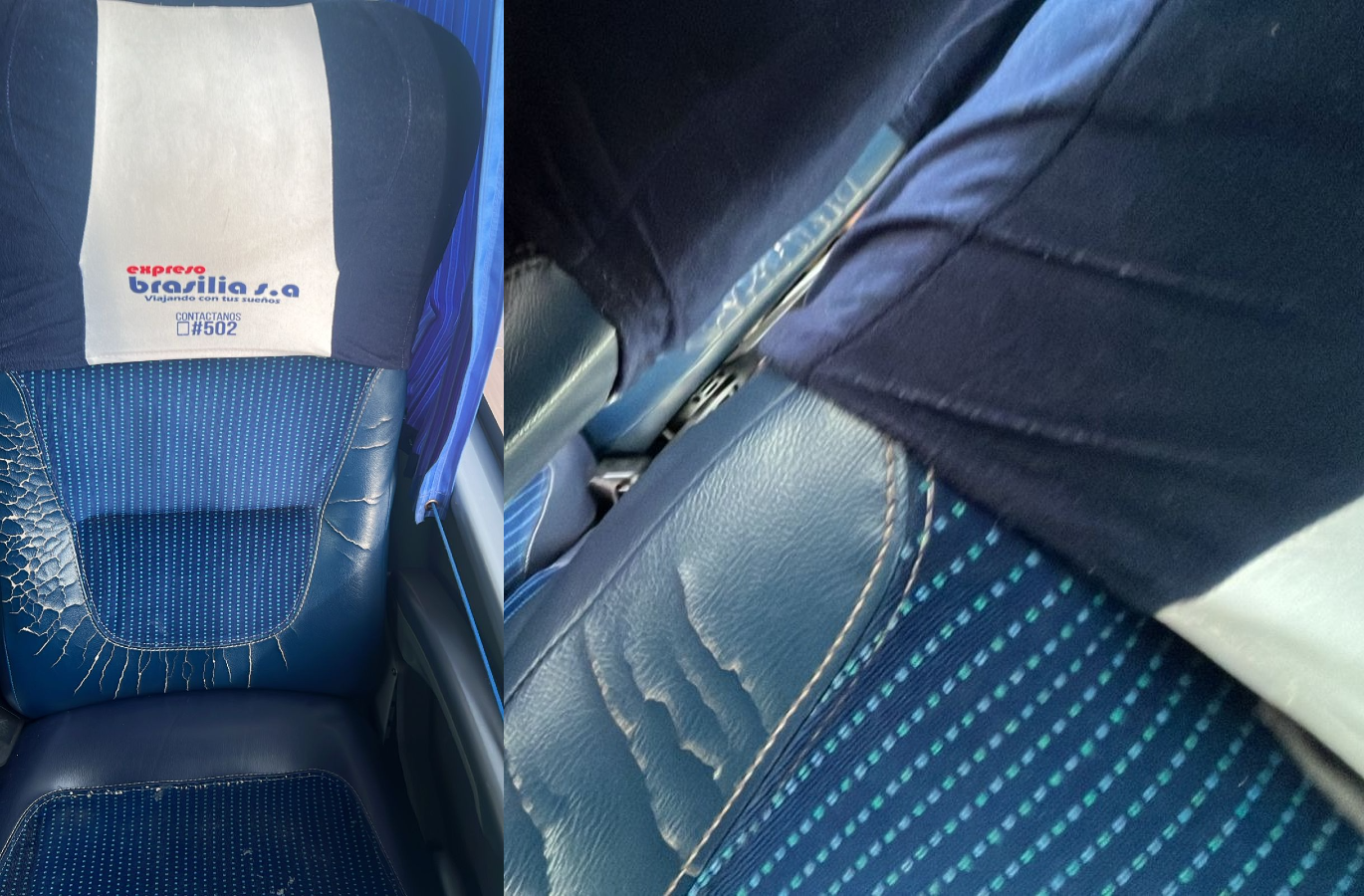 Denuncian mal estado de la sillas de buses Brasilia image