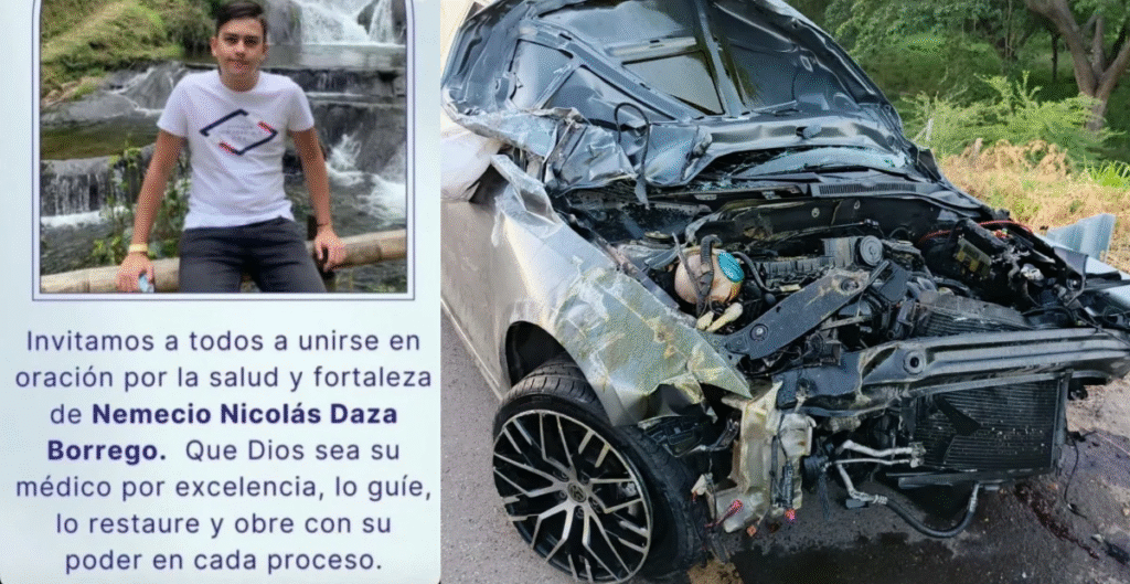 Cadena de oración por joven que se accidentó vía La Paz Cadena de oración por joven que se accidentó vía La Paz