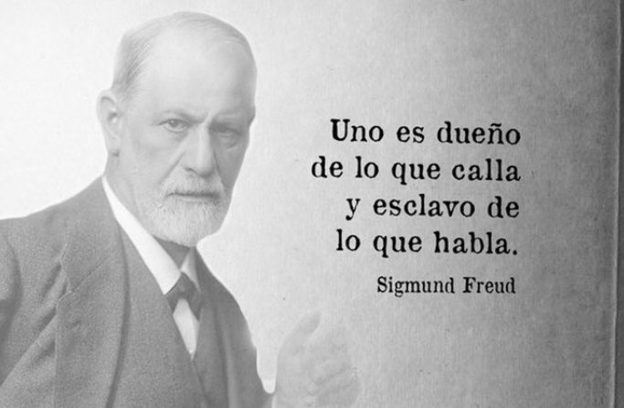 Uno es esclavo de lo que dice 