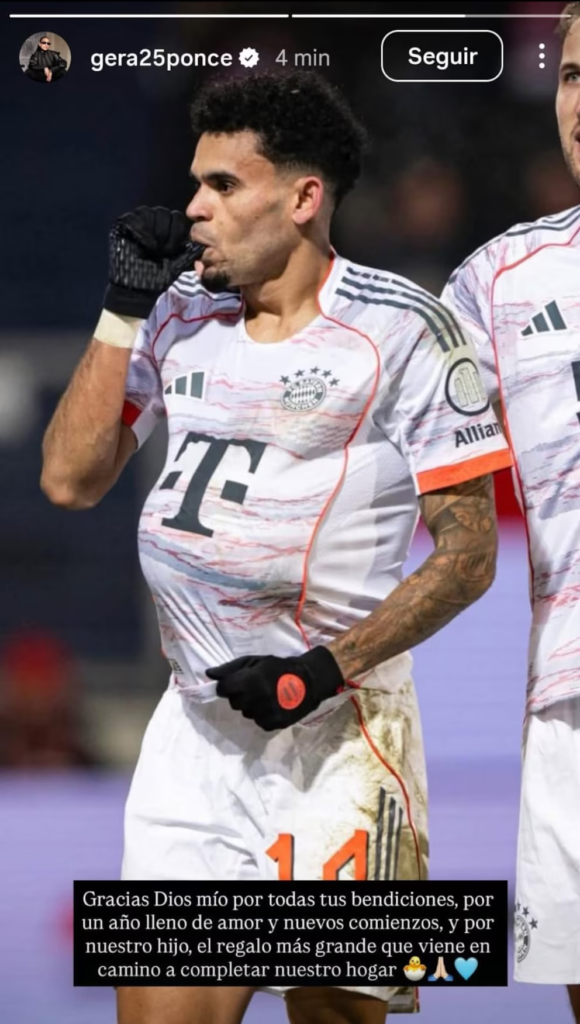 Luis Díaz anotó con el Bayern y anunció que su familia crece image