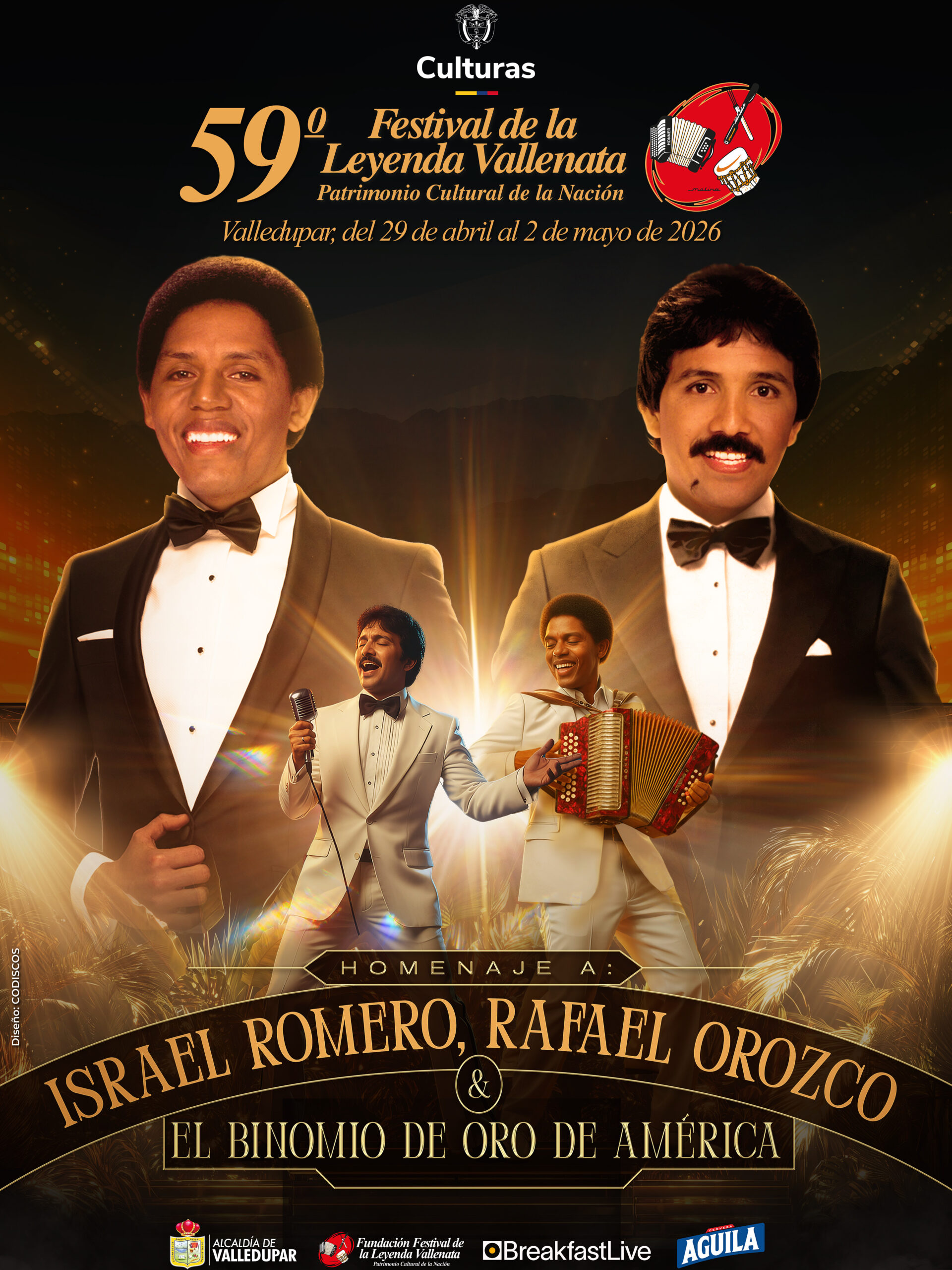 Afiche promocional del 59 Festival de la Leyenda Vallenata