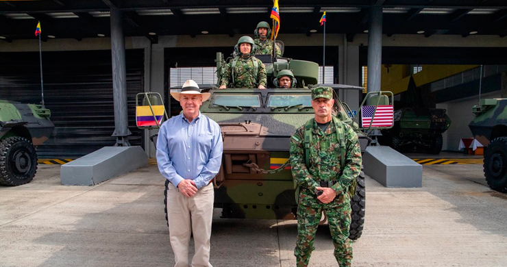 Estados Unidos entrega nuevos vehículos blindados al Ejército de Colombia ESTADOS UNIDOS