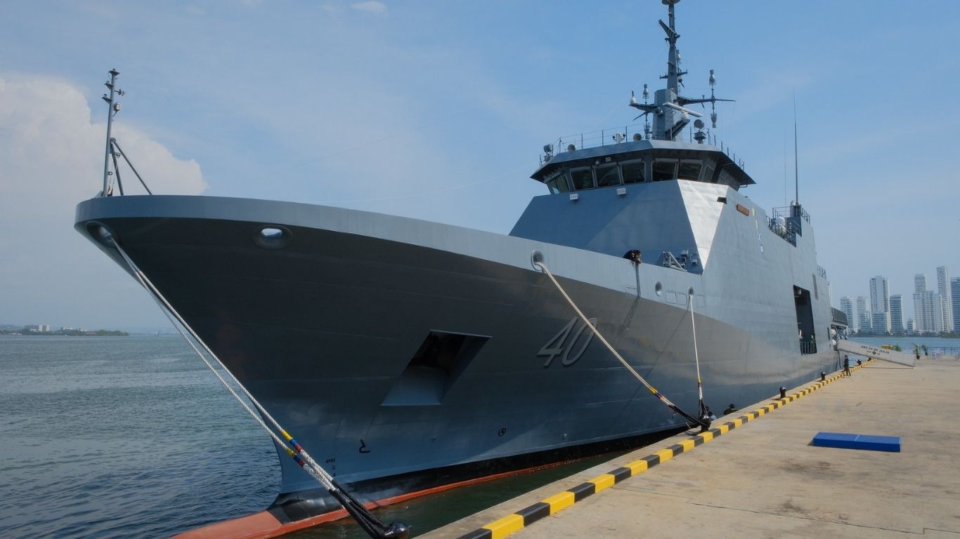 Colombia estrena la ARC 24 buque naval construido completamente en el país La ARC 24