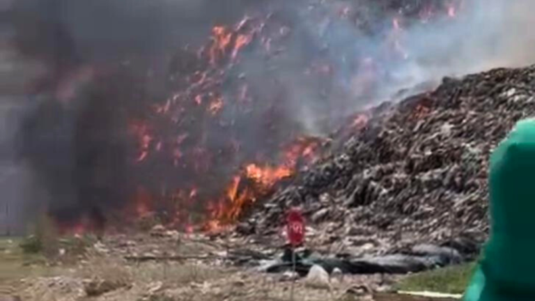 Aseo del Norte se pronuncia tras incendio en el relleno sanitario de Valledupar incendio